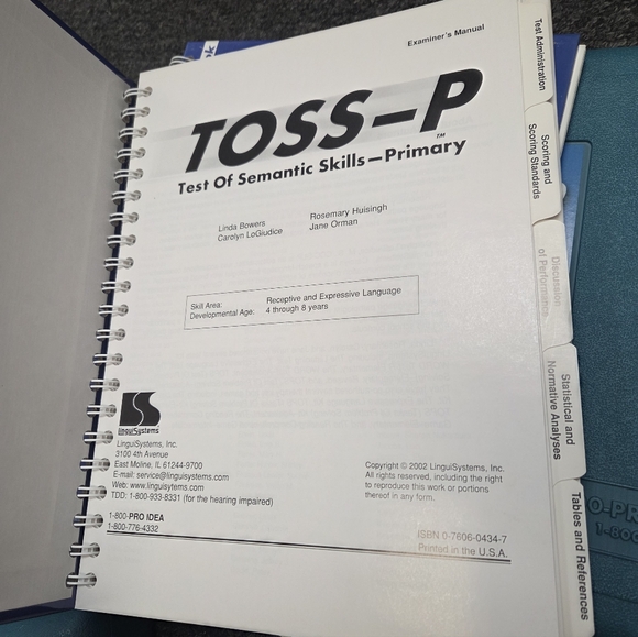TOSS-P Test Kit - Blue - Picture 3 of 4